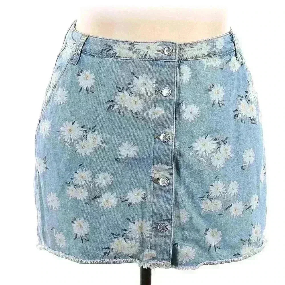 Wild fable Daisy Jean Mini‎ Skirt sz 0